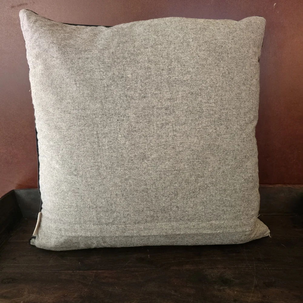 Isaac Mizrahi Gray Skeleton Couple Accent Pillow